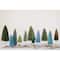 Hello Honey® 11" Moss Green Sisal Bottle Brush Tree with Wood Base